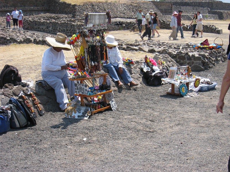 Mexico Pyramids - Mexico City 2009 0960.jpg - A trip to the Teotihuacan area of Mexico to visit the pyramids. A vast complex and a great climb to the top. This was followed by lunch in a cave, then a visit to the historical center of Mexico City. March 2009.